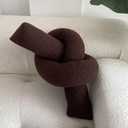 Chocolate Knot Pillow Long Shaped Soft Knot Plush Pillow Cushion Home Decoration Throw Pillows for Sofa Bedroom Car Office Gift
