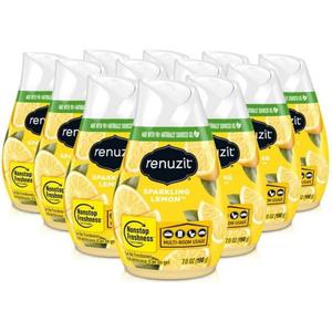 Renuzit Gel Air Freshener, Sparkling Lemon, 12 Count