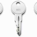 3-Pack 002 Keys Compatible with Husky Tool Box Cabinet Locks, Single-Sided Toolbox & Tool Chest Key, Pre-Cut to Code 001005
