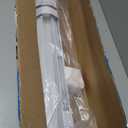 No Tools No Drill Cordless Mini Blinds, 1" L-Shaped Slats Light Filtering Shades, Horizontal Vinyl Blinds for Indoor Windows, White,24.5" Wx 64" H