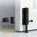 Barrel Bolt Latch,6.3 inch Slide Bolt Gate Latch,14mm Bolt Heavy Duty Shed Door Latch,304 Stainless Steel Black Finish Door Lock Latch for Barn, Wooden Fence, Slide,Door (1, Black-7.7inch)