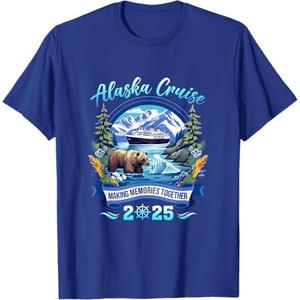 Matching Family Friends And Group Alaskan Alaska Cruise 2025 T-Shirt (Small, Royal Blue)