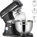 8.4QT Commercial Stand Mixer 800W with Aluminum Die Casting Meets the Standard of NSF/ANSI 8-2023, Mixers Kitchen Electric Stand Mixer with Stainless Steel 8L Bowl, Dough Hook, Whisk and Beater, Black