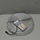 300 ft Outdoor LED Strip Lights Waterproof,IP68 Waterproof LED Light Strips with Remote,App Control Music Sync RGB Outdoor LED Rope Lights,LED Lights for Bedroom,Roof,Deck,2 Rolls of 150ft