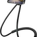 Chapter Seven Universal Smart Mobile Phone Stand,Hanging on Neck Cell Phone Mount Holder, Flexible Lazy Bracket DIY Free Rotating for Multiple Functions (Black)
