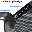Lightweight mesh Sunshade Roof for Tesla Model 3(2020-2025),2 in 1 Upgraded Sunroof Windshield Shade,Foldable Front & Rear Sunroof UV & Heat Insulation Glass Roof Sun Shade for Model 3 Accessories
