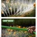 Breeze Touch 25FT Sprinkler Hoses, Flexible Garden Hose with High-Mist Spray, Leakproof Flat Irrigation Hose, Grass Watering Soaker Hose with Stakes for Lawn & Yard