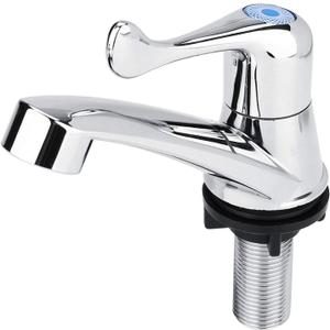Sink Water Tap, ABS Tail Handle Single Cold Type Water Faucet, Plastic G1/2 Single Hole Single Handle Lavatory Basin Bath Sink Vanity Faucet, Saving Water, for Home Bathroom Kitchen Sink Water Tap, ABS Tail Handle Single Cold Type Water Faucet, Plastic G1/2 Single Hole Single Handle Lavatory Basin Bath Sink Vanity Faucet, Saving Water, for Home Bathroom Kitchen