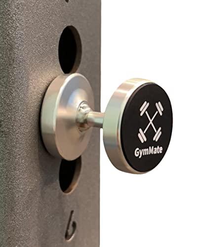 Gym Mate Dual Magnetic Phone Mount & Holder for Gym. Attaches magnetically to Metal Surface. Shoot Hands-Free Videos While Working Out. Strong Joints and Magnets. Compact Size.