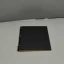 Pivotable Refillable Notebook, 3 Ring Binder Notebooks 1 Inch, Notebook with Dividers and Pockets, Folder Notebook, Flexible Binder, Soft Binders 3 Ring, Foldable Binder- Black