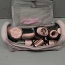 MESCOMB 5 in 1 Hot Air Styler Wrap, High-Speed Hair Dryer, Volumizing Brush with Auto Curlers, Fast Drying & Frizz-Free Styling, Straightening, No Heat Damage, Includes Travel Bag (Pink)