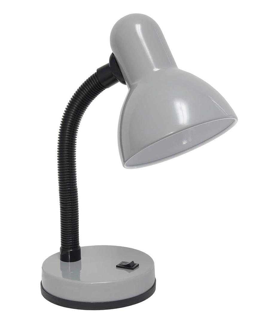 Simple Designs Basic LED Desk Lamp, 14.25", Silver (LD1003-SLV)