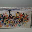 WLWBINTING Canvas wall art for living room Large vintage Wall Decor For Bedroom Modern Office Decoration Abstract Colorful tree of life Paintings Artwork for Walls Pictures Farmhouse Home Decor, 40"L x 20"W