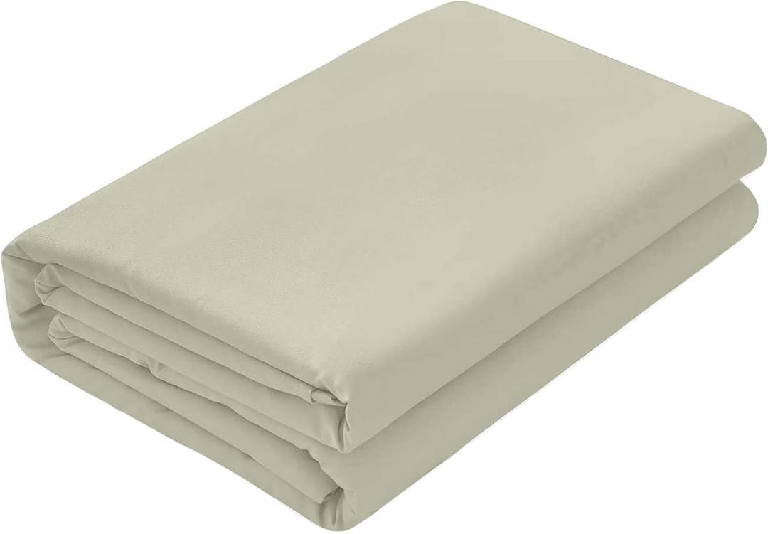 SLEEP-NEST Hotel Luxury Bedding Alaskan King Flat Sheet 132"x120" - 100% Egyptian Cotton 1 Piece Oversized Top Sheet - for Extra Large, Deep Pocket, Tall & Wide Beds - Soft, Breathable - Silver Grey