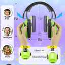 Dr.meter Ear Muffs for Noise Reduction: 27.4SNR Noise Cancelling Headphones for Kids Adults, EM100 Adjustable Hearing Protection Earmuffs for Monster Jam, Autism Sensory, Concerts, Fireworks