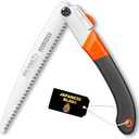 REXBETI Folding Saw, Heavy Duty 11 Inch Extra Long Blade Hand Saws for Wood Camping, Dry Wood Pruning Saws With Hard Teeth, Quality SK-5 Steel, Gifts for men