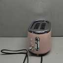 MELLERHOME Retro Toaster 2 Slice, 7 Browning Levels, 3 Functions (Reheat, Defrost, Cancel), Stainless Steel Features, Removable Crumb Tray, Under Base Cord Storage, Pink Kitchen Accessories Dcor