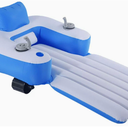 Motorized Inflatable Pool Float for Adults, Dual 66W Motor Rechargeable with Backrest & Cup Holder, Portable Electric Water Float for Pool Lake River Beach Summer