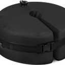 BaseMate Round Umbrella Base Weight with Side Slot Opening, Black - Base Weight Water Bag for Umbrella Stand Cantilever Base