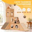 cat House &House Scratching Board Climbing Post/cat Tree Corrugated Cardboard Playhouse