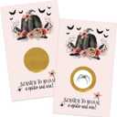 Gothic Scratch Off Game Cards (30 Pack)  Halloween Party Games, Pumpkin Baby Shower, Spooky Wedding, Engagement Activities  Pink & Black Scratch-Off Cards for Events and Celebrations