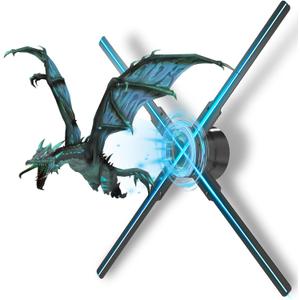 3Dhologramfan, 52cm 3Dhologramfan Projector HD LED Holographic Christmas Tree Advertising Display with Remote Bluetooth WiFi,1500 Video Library for Business,Bar,Halloween Missyou 20.5 Inch