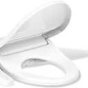 Kohler PureWash E580 Round Bidet Toilet Seat, White, Quiet-Close Lid Prevents Slamming, Self-Cleaning Wand, Adjustable Water Pressure with Multiple Cleansing Options