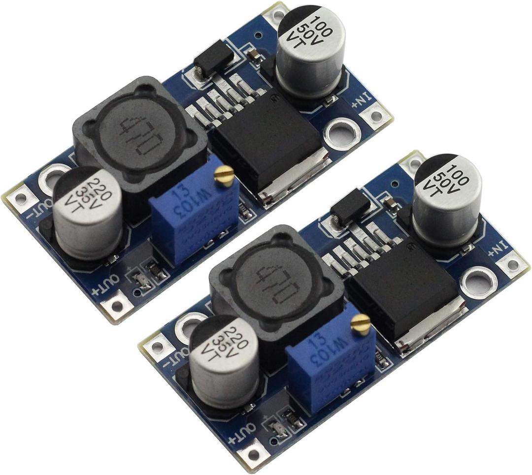2pcs DC-DC Buck Converter Power Module 3A Adjustable Step-Down LM2596 Voltage Regulator 24V to 12V 5V 3V