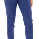 Med Couture Scrub Pants For Women Cargo Jogger Bottoms with 5 Pockets, Lightweight, Ultra Soft, 2-Way Stretch Fabric (Blue, S)