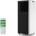 Portable Air Conditioner 8,000 BTU, 3-in-1 AC Unit with Fan, Dehumidifier, Air Conditioner for Bedroom Cools Rooms Up to 350 Sq. Ft, Quiet AC Unit, Easy Installation Kit Included, White Top Cover