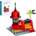 Future Planet Express Headquarter Building Set, Comedy Animation Spaceship Toy, A Collectible Gift for Anime Fans, Suitable for 14+ Adults Boys Girls Birthday (389 Pcs)