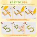 GAMENOTE Magnetic Number Tracing Board, 2 in 1 Double Sided Numbers 1-20 Writing Board for Toddlers & Kids, Preschool Handwriting Learning Toys, Educational Math Manipulatives