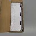 Danfoxer Wrap Dispenser with Cutter and Labels, Plastic Wrap Organizer For Kitchen, Bamboo 3-in-1 Wrap Dispensers for Cling Wrap Aluminum Foil and Wax, Storage Organization Holder（White）