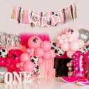 Cowgirl One High Chair Banner1st Birthday Highchair BannerCowgirl Theme Party Birthday DecorGirl Pink Farm Western First/1st Birthday Photo BackdropCake Smash Baby Shower