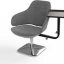 Salon Tray for Hairstylist: Steel Barber Tray Attaches to Chair, Rotating, Adjustable for Spa Salon Hairdressing Tools