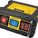 STANLEY BC50BS Fully Automatic 50 Amp 12V Bench Battery Charger/ Maintainer with 50A Engine Start, Alternator Check, Cable Clamps