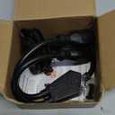 WELLUCK RV Shore Power Inlet Charger Plug 15 Amp 125V AC Power Inlet Port Plug with Integrated Dual 18" Extension Cord, RV Flanged Inlet with Waterproof Back Cover Y Splitter Cable for RV Trailer Boat