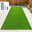 Artificial Turf Indoor Outdoor - Pet Friendly Synthetic Fake Grass Rug with Drainage Holes for Patio, Balcony, Backyard Decor, Deck - Replacement Dogs Pee Pad Mat(3Ft x 10Ft)