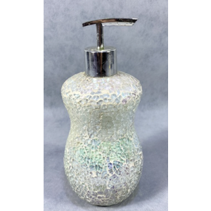 Cutiset Bathroom Accessories Set, 15oz Glass Soap Dispenser Bottle for Bath Decor, 1