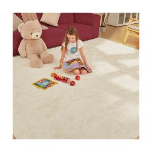 5x8 Fluffy Rugs, Area Rug, Soft and Comfortable, high-Density Sponge Fluffy Carpet, not Easy to Fall Off, Living Room and Bedroom Rug