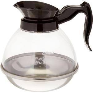 Winco Plastic Coffee Decanter, Stainless Steel, 64-Ounce, Medium