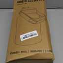 EALGRO Half Gallon Insulated Water Bottle Jug with Straw, 64 oz Large Stainless Steel Sports Metal Water Flask with Handle, Thermal Water Cup Mug with 2 Lids, Black