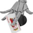 1:1 Right Hand Model for Drawing, Articulated Flexible Artist Manikin Figure with Adjustable Joints, PVC Poseable Sketching Tool, Moveable Mannequin for Artists, Painting, Displaying, Desk Decor, Gray