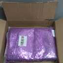 Glitter Curtain Backdrop Sequin Panels: Light Purple Sequin Background Drapes 2FTx8FT Sparkle Fabric Baby Bridal Shower Party Decorations (3 pcs-2ftx8ft, Lavender)