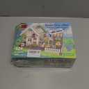 Flower House Building Block for Adults, Garden Architecture Building Toy with LED, Greenhouse Model Building Set, Garden Glass House Building Kit, Christmas & Ideal Gift for Kids 12+ (1188pcs)