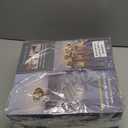 Liliful 2 Pcs LED Portable Cordless Table Lamp Touch Battery Operated Rechargeable Gold Desk Lamp 3 Color Dimmable for Bedroom Living Room Dining (Gold,Rose Style)