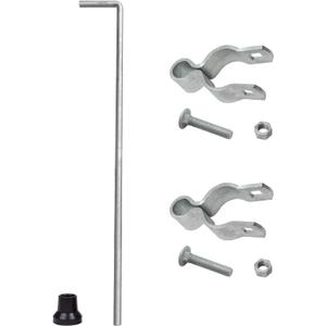 VIVIDA Gate Drop Rod 36 inch, Chain Link Drop Rod, Heavy Duty Cane Bolts Pin Latch for Single or Double Gate, Chain Link Fence Parts, for 1-3/8" Gate Post, 1 Pack