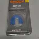 Shock Doctor Mouth Guard for Braces, Upper Teeth Protection, Instant Fit, Adult & Youth Sizes,Blue