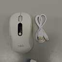 XBG B15pro Wireless Bluetooth Mouse, Bluetooth 5.0/4.0 & 2.4G Tri-Mode, Type-C Rechargeable with LED Screen Display, Ergonomic Silent Click for Laptop/PC/Tablet, Multi-Device & Office Use-White