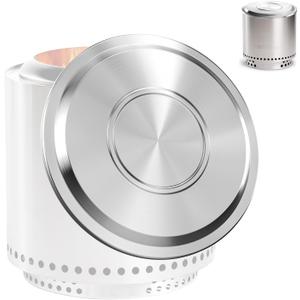 Fire Pit Lid for Solo Stove Ranger, 15 Inch Stainless Steel Cover for Solo Stove Ranger smokeless firepit- Weather-Resistant Accessories for Protection and Tabletop Use (Silver)